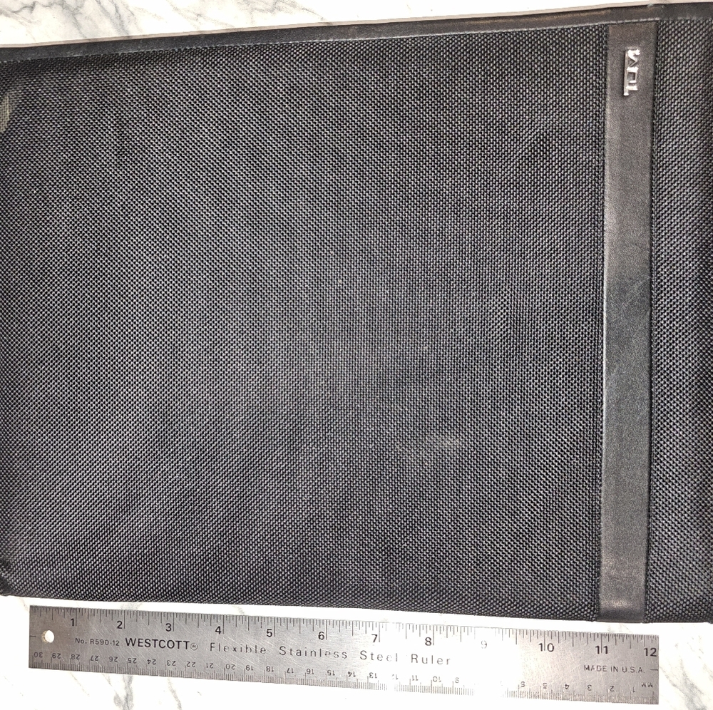 Ballistic Nylon Tumi Alpha Zip Around Letter Pad Notebook Case
